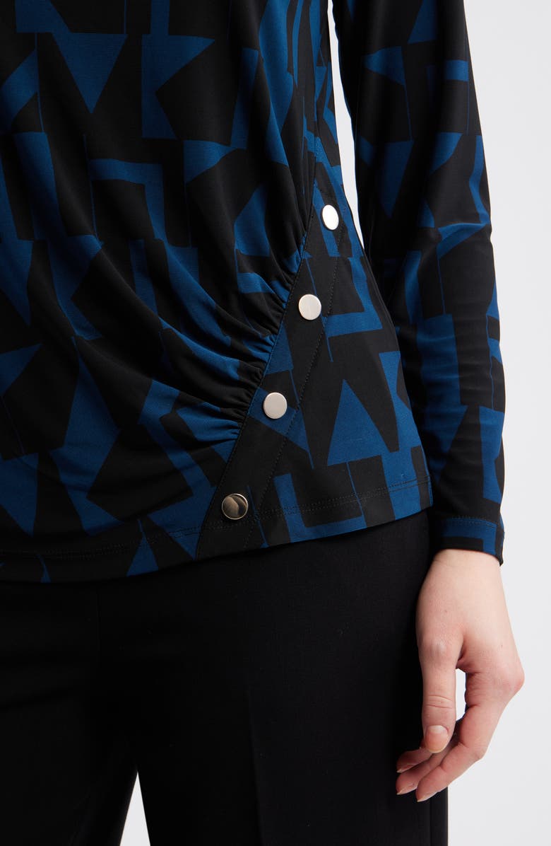 AK ANNE KLEIN Broken Geo Print Top, Alternate, color,