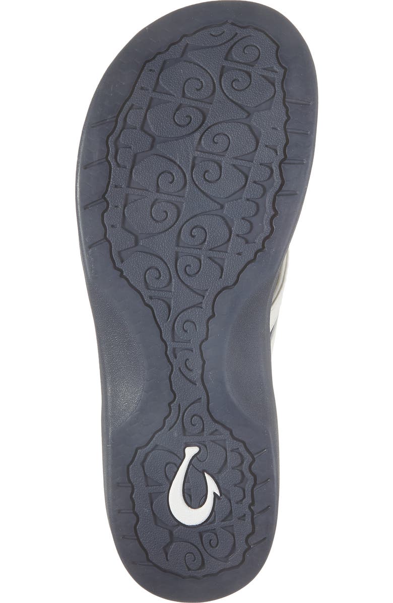 OluKai Ohana Plua Water Resistant Flip Flop, Alternate, color, White Sand/ Americana