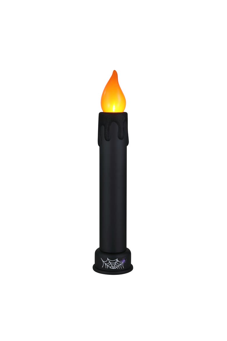 36 in. Halloween Blow Mold Candle - Black with Glitter Drip, Main, color, Black