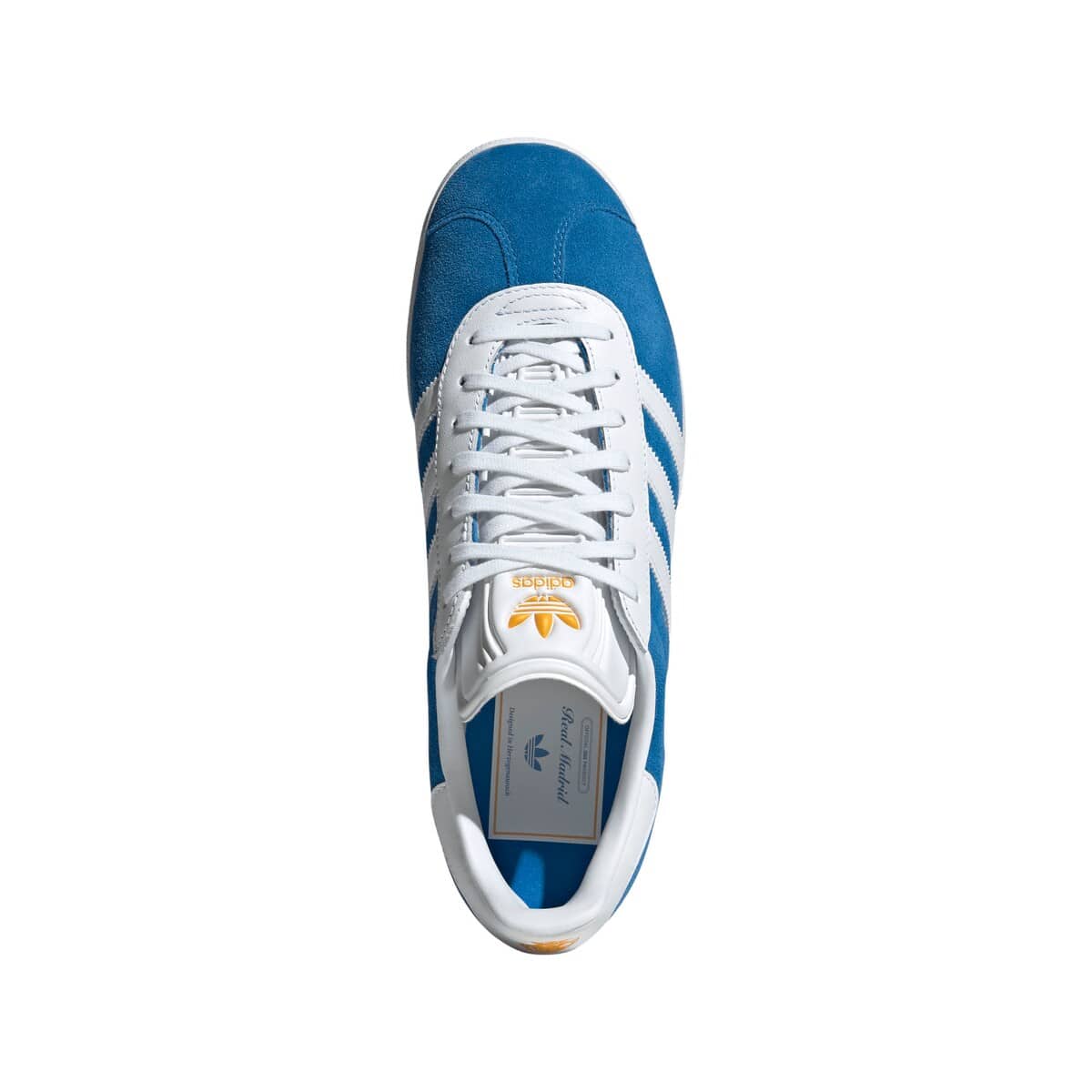 adidas Men's adidas Blue Real Madrid Terrace Icons Gazelle Shoes, Alternate, color, Blue