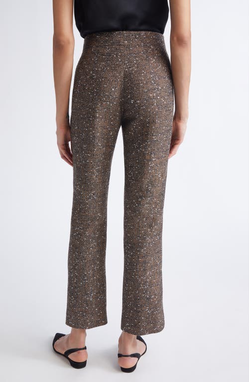 Giambattista Valli Metallic Bouclé Ankle Pants In Gray