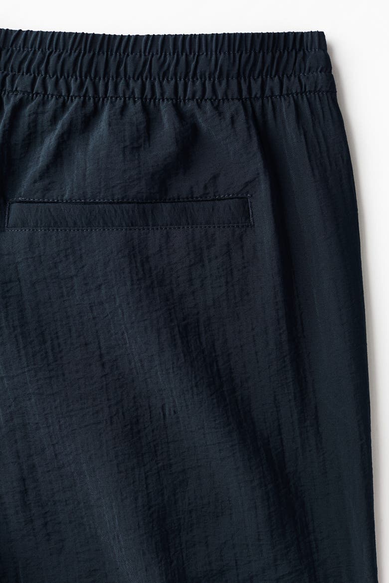 Relaxed Fit Textured Shorts, Alternate, color, Black