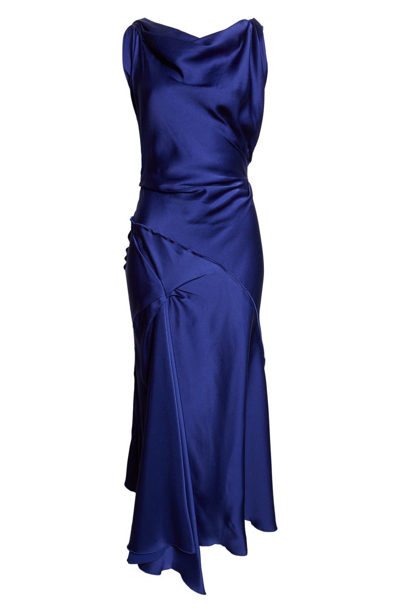 Victoria Beckham Posy Midi Dress, Alternate, color, Bright Indigo