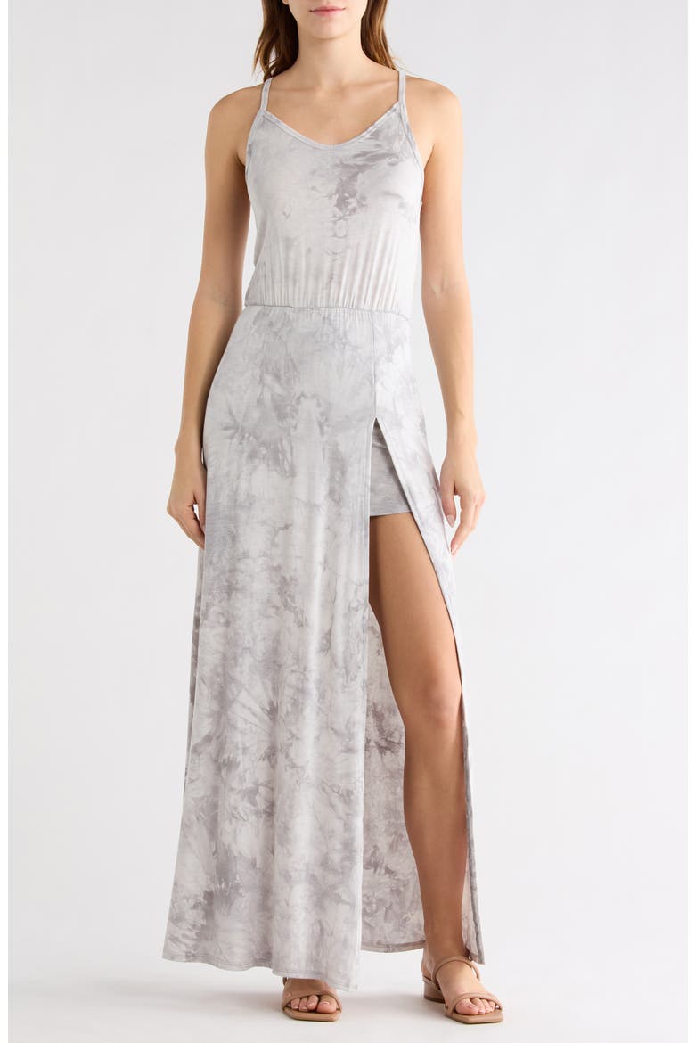 Sleeveless Maxi Dress, Main, color, HEATHER GREY