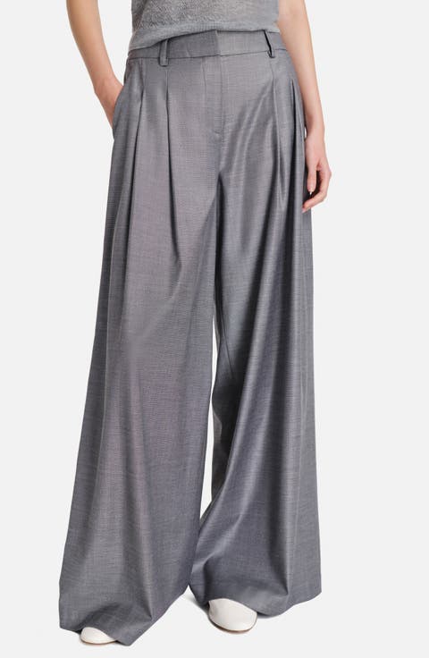 Next Didi Wool Blend Wide Leg Pants