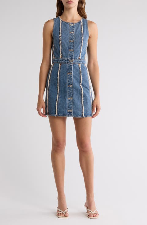 Fray Denim Dress