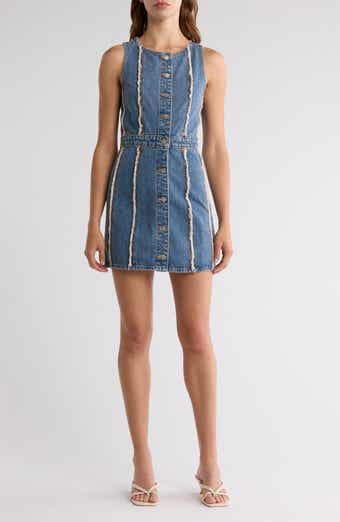 Re/Done Fray Denim Dress