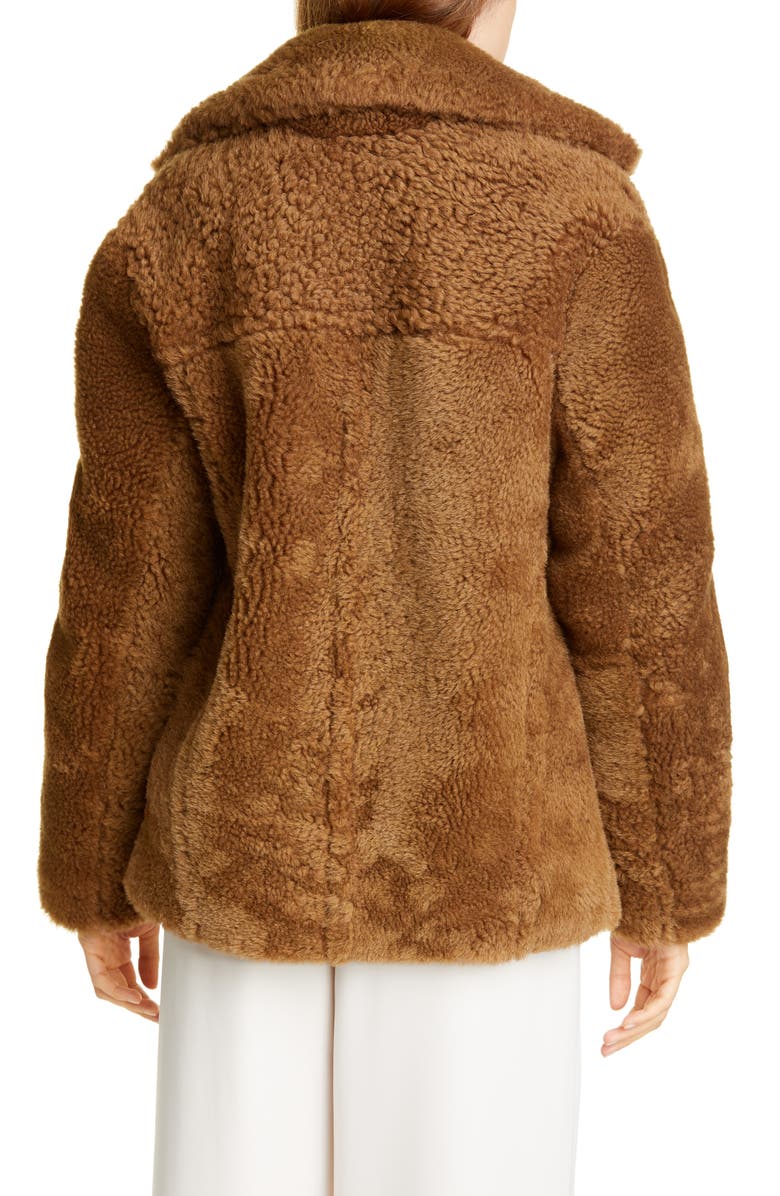 Vince Genuine Shearling & Leather Bomber Jacket, Alternate, color,