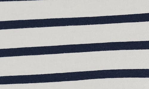Shop Seasalt Cornwall Sailor Stripe Long Sleeve Organic Cotton T-shirt In Falmouth Breton Chalk Maritime