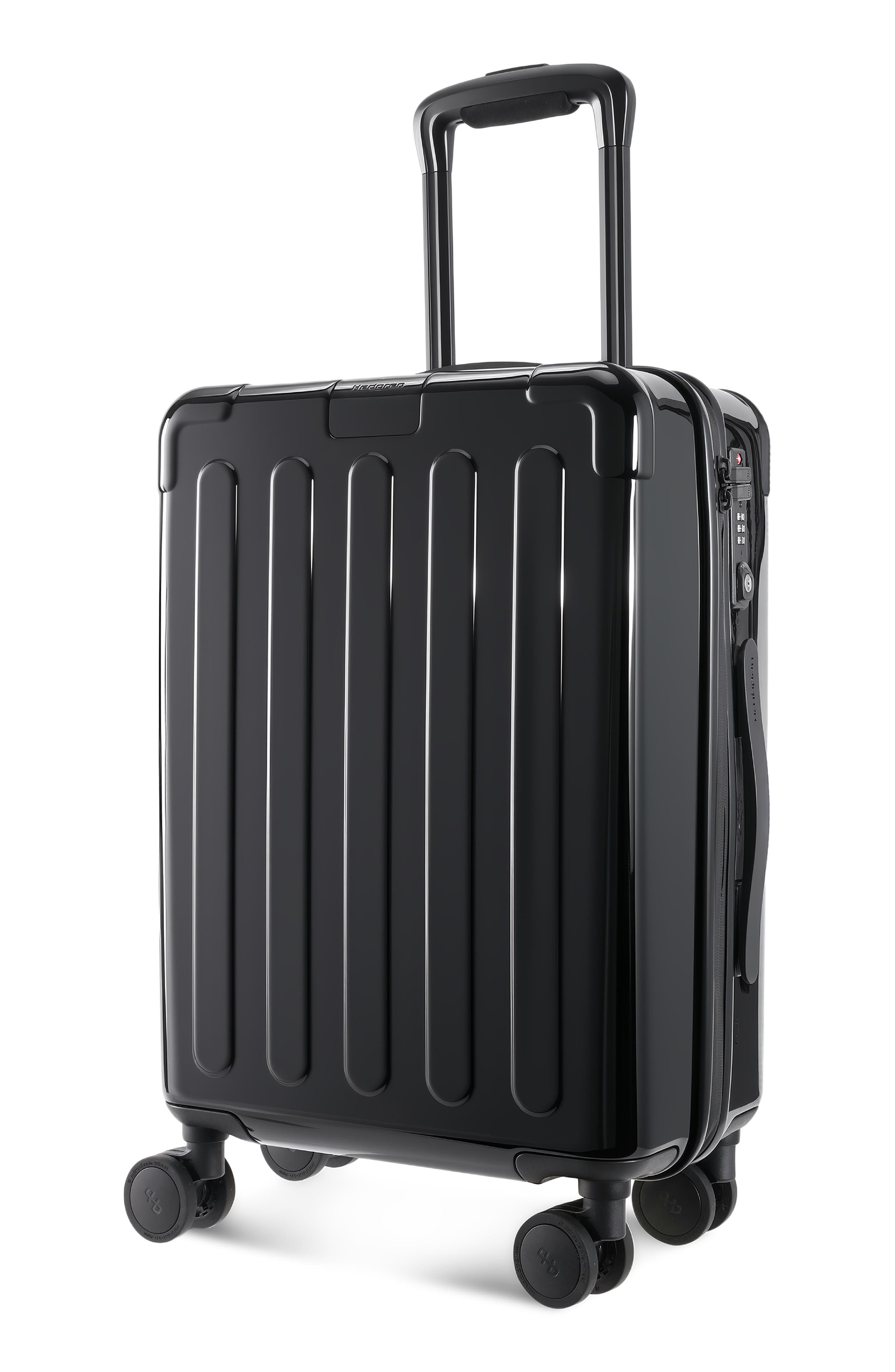 Hedgren Nostos Glossy Spinner Carry-On, Alternate, color, Nocturne