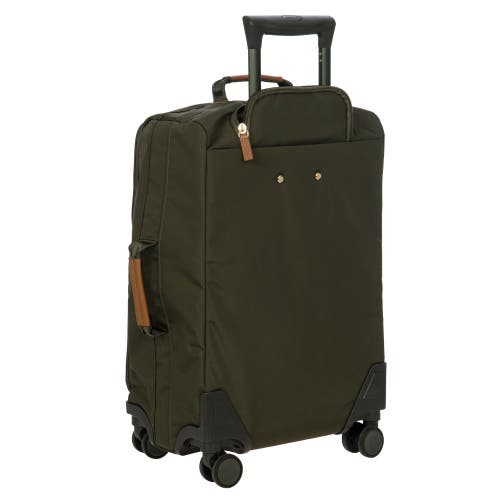 Bric's Olive X-travel Four-wheel Recycled-polyamide Cabin Suitcase 55cm In Green