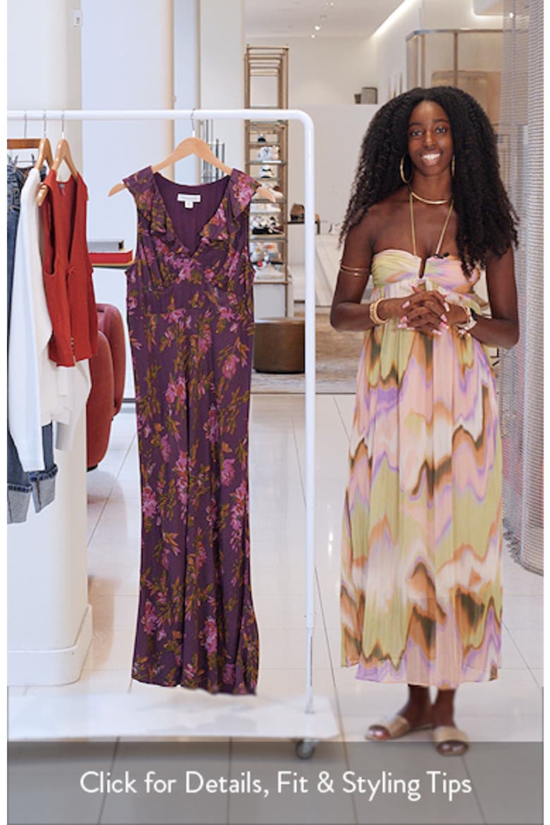 Ruffle Detail Sleeveless Midi Dress video