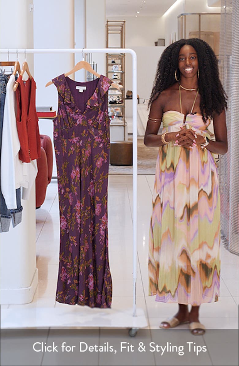 Ruffle Detail Sleeveless Midi Dress, sales video thumbnail