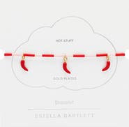 Estella Bartlett Red Chili Slide Bracelet