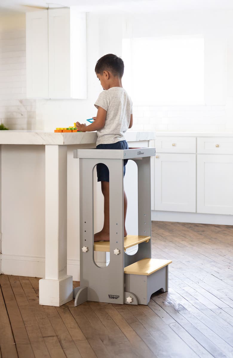 Little Partners Explore 'N Store<sup>®</sup> Learning Tower, Alternate, color, Silver Drop With Natural