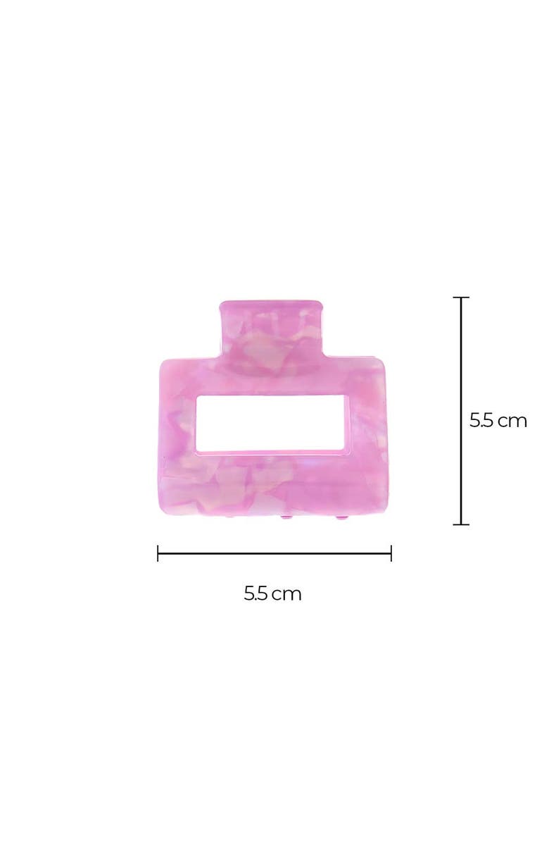 BY ADINA EDEN Iridescent Rectangle Claw Clip Set, Alternate, color, Multi Color