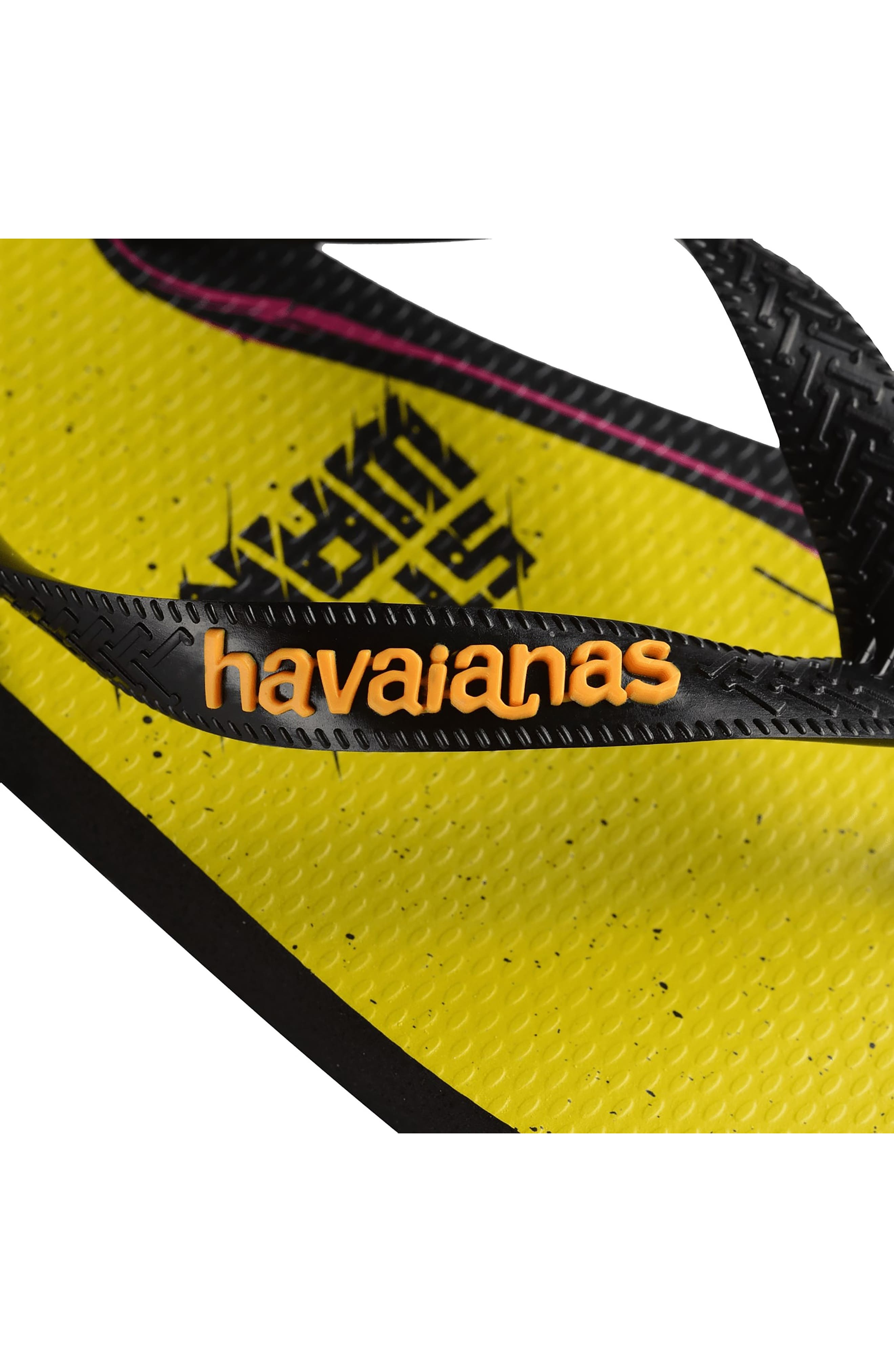 Havaianas 'Star Wars<sup>™</sup>' Flip Flop, Alternate, color, Black/ Pop Yellow