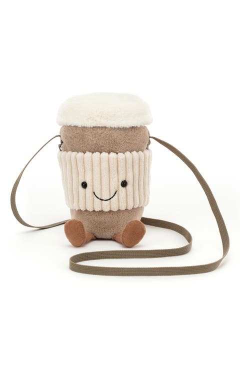 Kids' Coffee To Go Plush Crossbody Bag