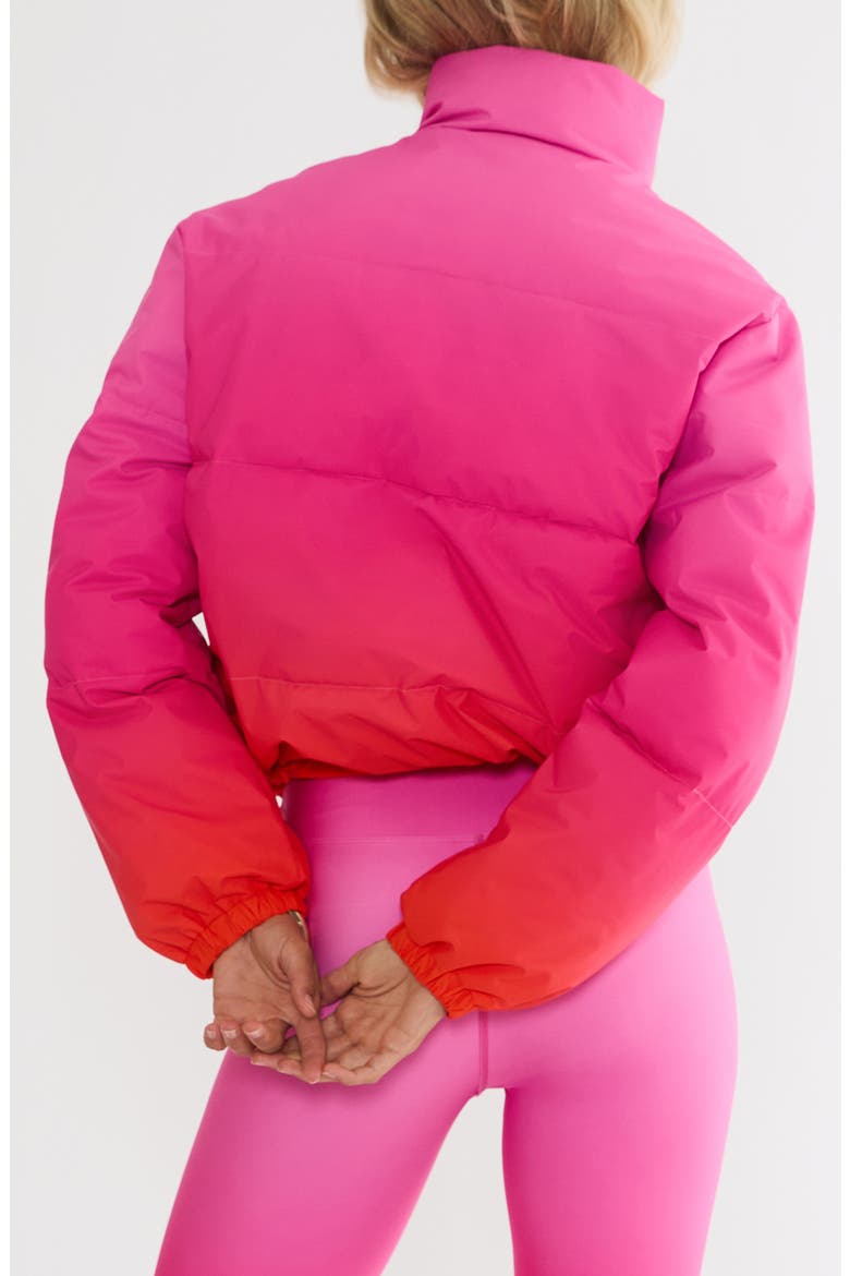 Jojo Puffer Jacket, Alternate, color, SUNSET RUSH