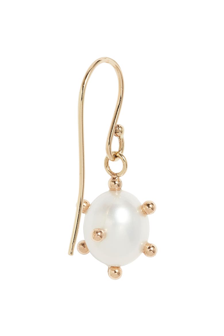 Bubble Cultured Pearl Drop Earrings, Alternate, color, GOLD