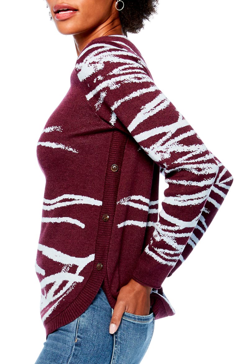 In My Nature Sweater, Alternate, color, WINTERBERRY
