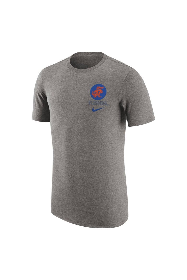 Men's Nike Heather Gray Florida Gators Retro Tri-Blend T-Shirt, Alternate, color, Heather Gray