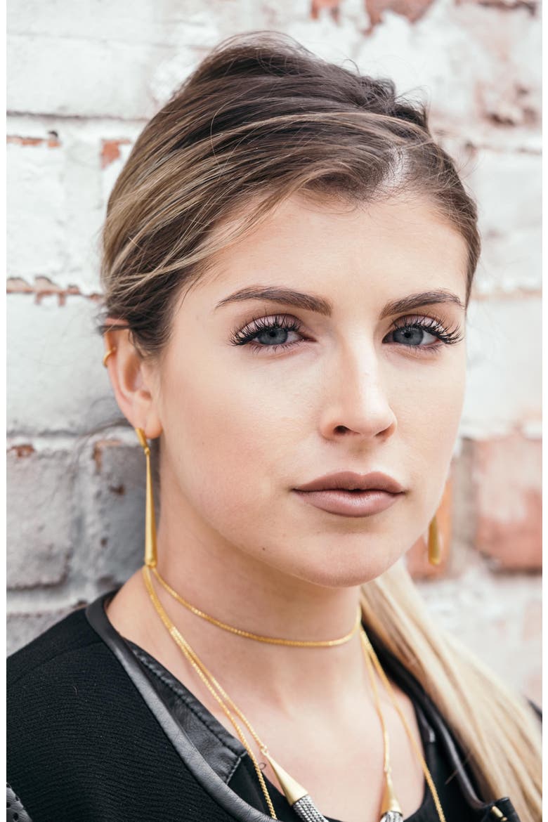 Reign Dulcet Drop Earrings, Alternate, color, GOLD
