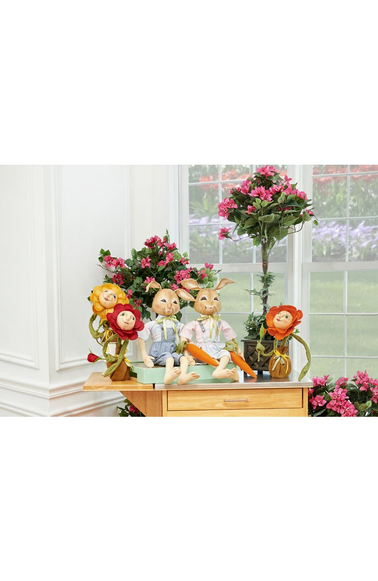 Gallerie II Poppy Sunflower Figurine, Alternate, color, Red