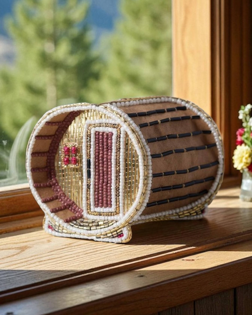 Pillowpia Gingerbread Sauna Ornament In Brown