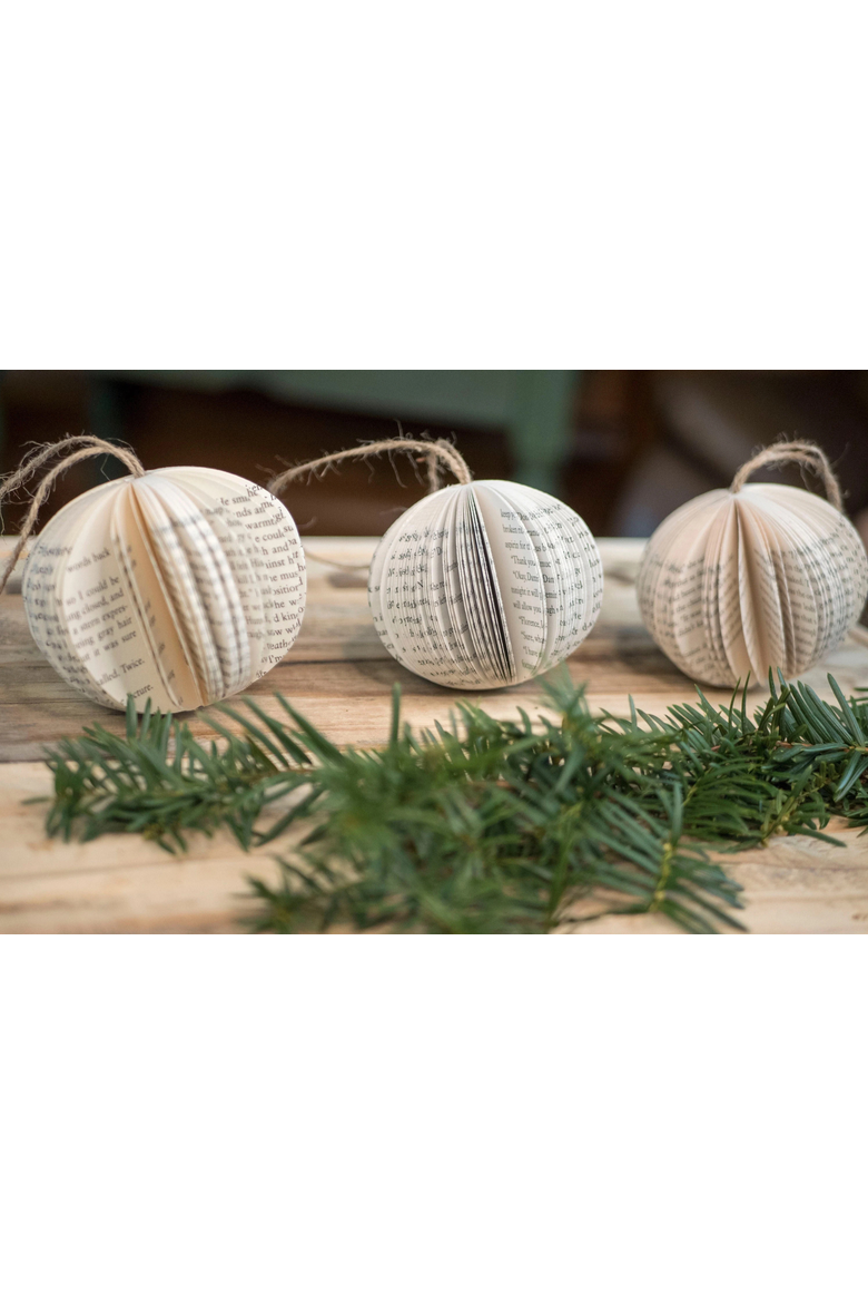Book Ornament- Set of 3, Alternate, color, Multicolour