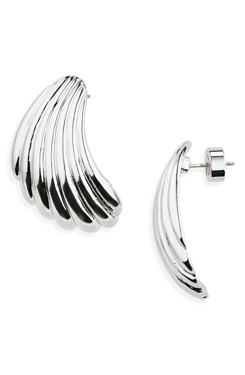 Nordstrom Shell Post Earrings, Main, color, Silver