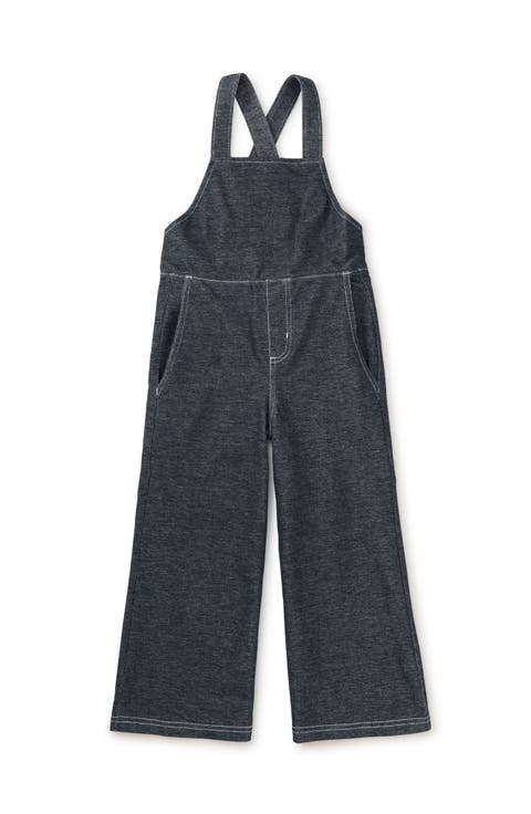 Wide Leg Denim-Like Overalls