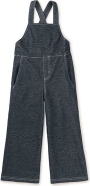 Tea Collection Wide Leg Denim-Like Overalls