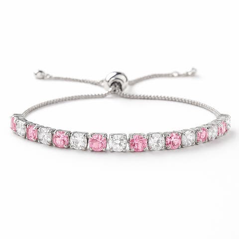 Created Adjustable Tennis Bracelet