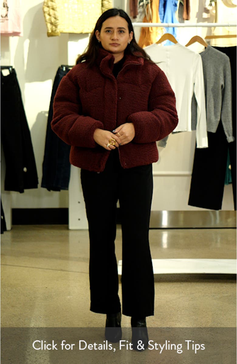 Western Faux Shearling Puffer Jacket, sales video thumbnail