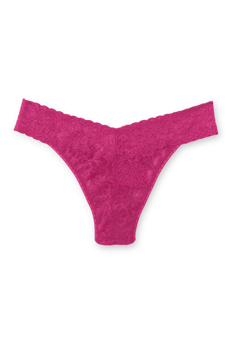 Original Rise Lace Thong, Main, color, BOMBSHELL