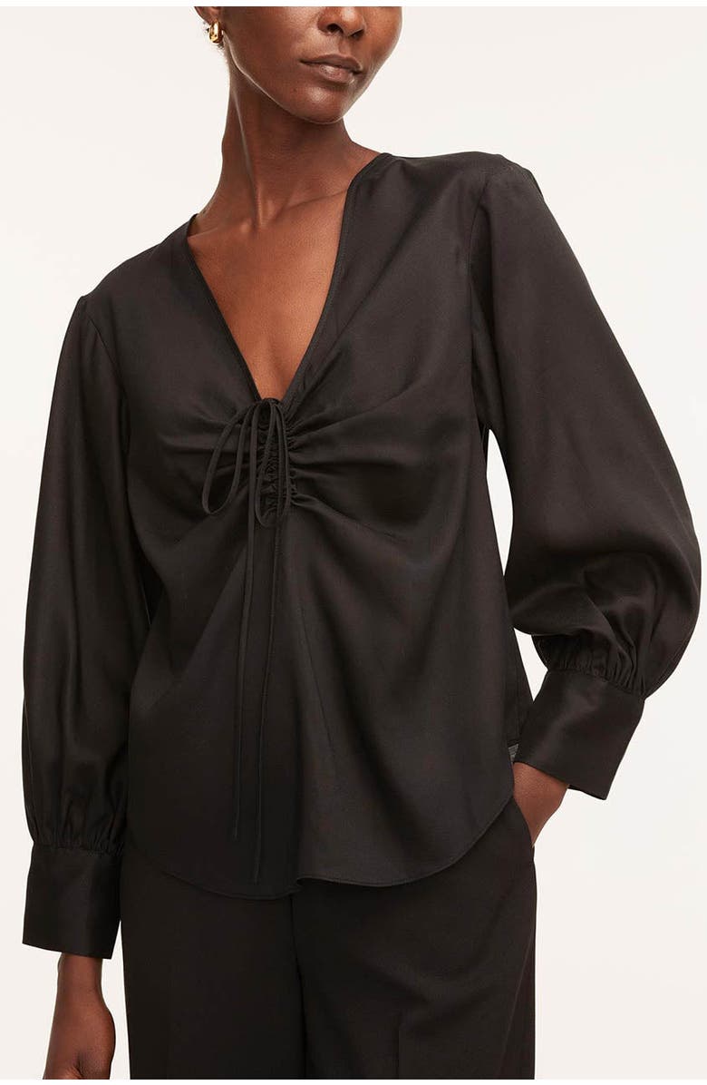 Rebecca Taylor Drawstring Long Sleeve Blouse, Main, color,