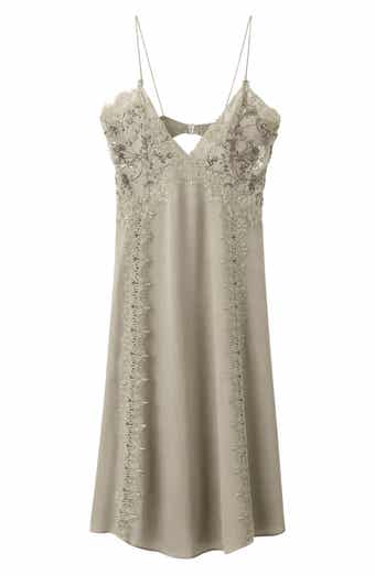 Sequin Lace Sleeveless Midi Dress