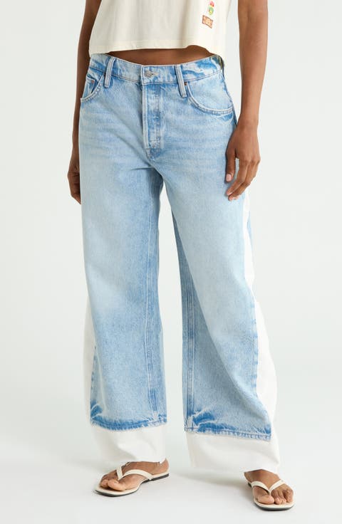The Nacho Double Dip Frayed Wide Leg Jeans