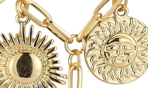 Sphera Milano Plated Evil Eye Medallion Charm Necklace