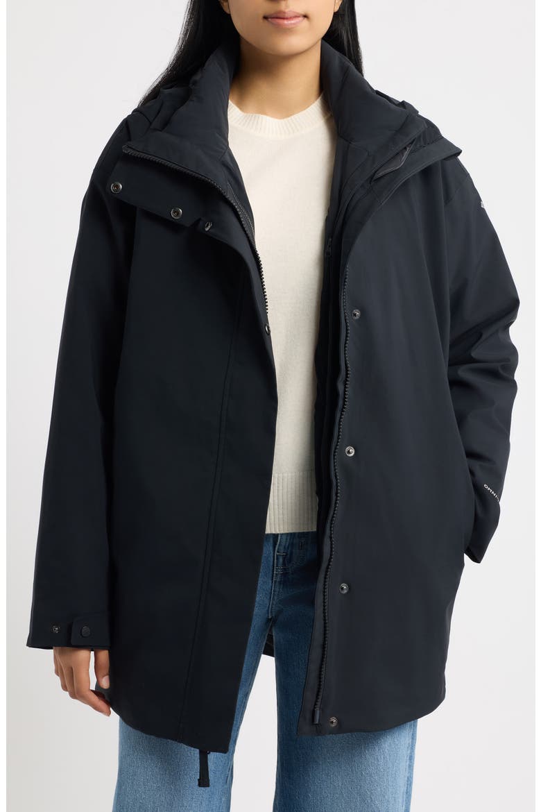 Amaze Puff 3-in-1 Interchange Jacket, Alternate, color, BLACK