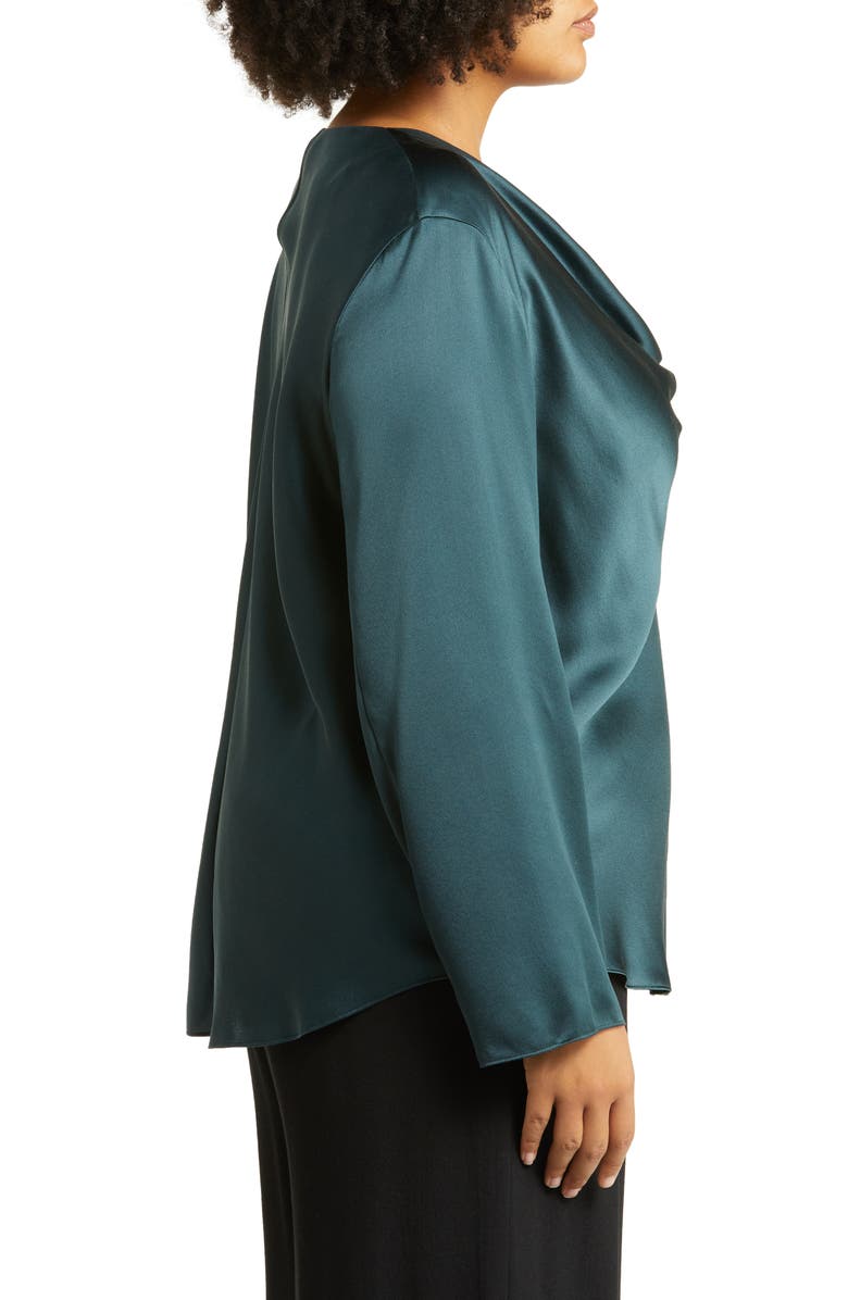 Vince Cowl Neck Silk Blouse, Alternate, color,
