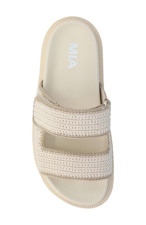 Mia Gabri Knit Sandal In Bone/sand