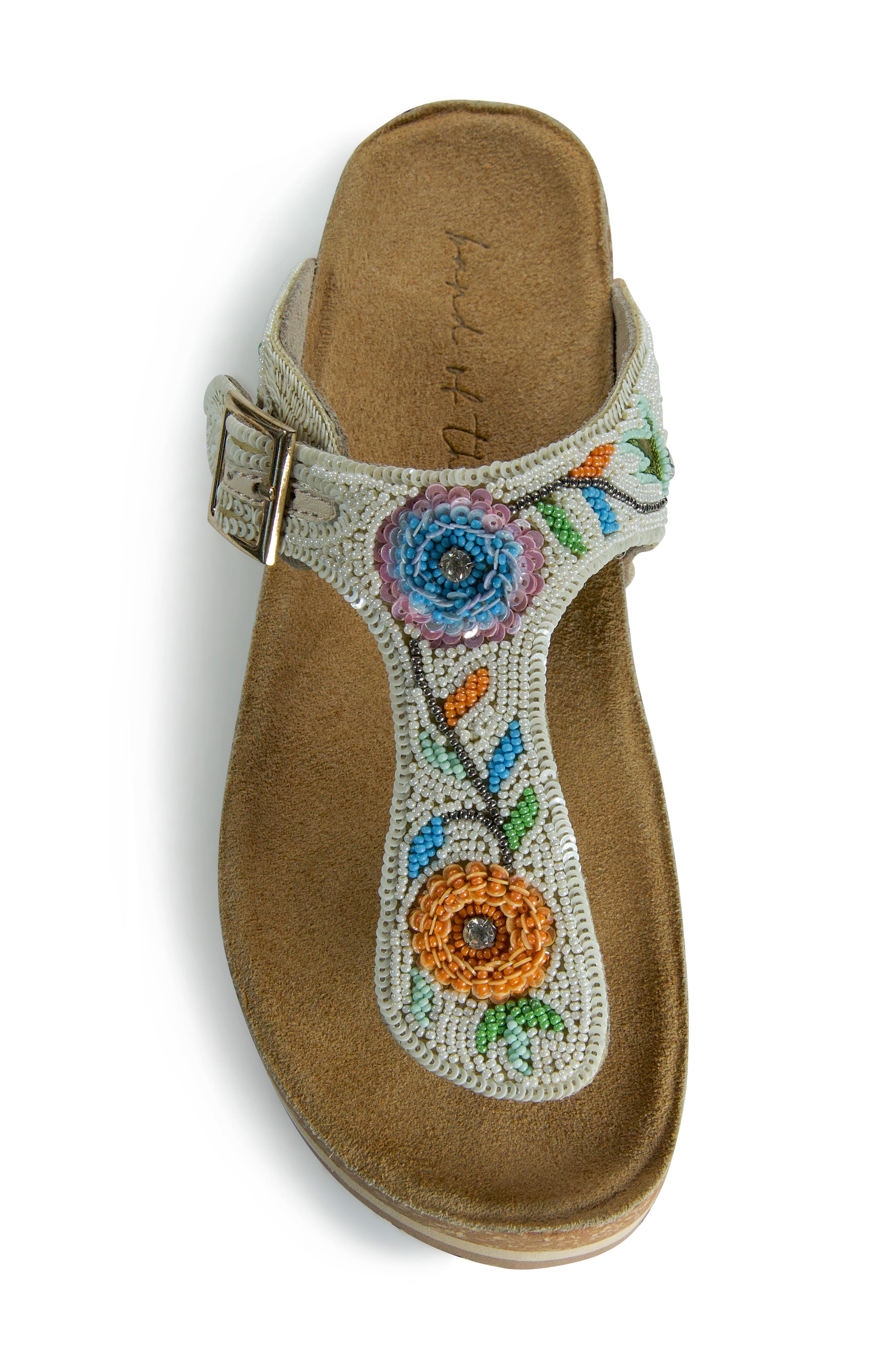 band of the free Pandora Beaded Floral Sandal, Alternate, color, 