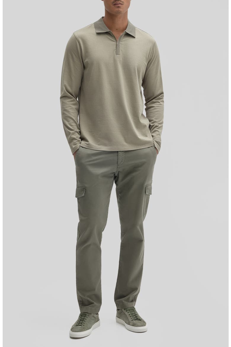 Whistler Long Sleeve Cotton Polo, Alternate, color, DUSTY OLIVE
