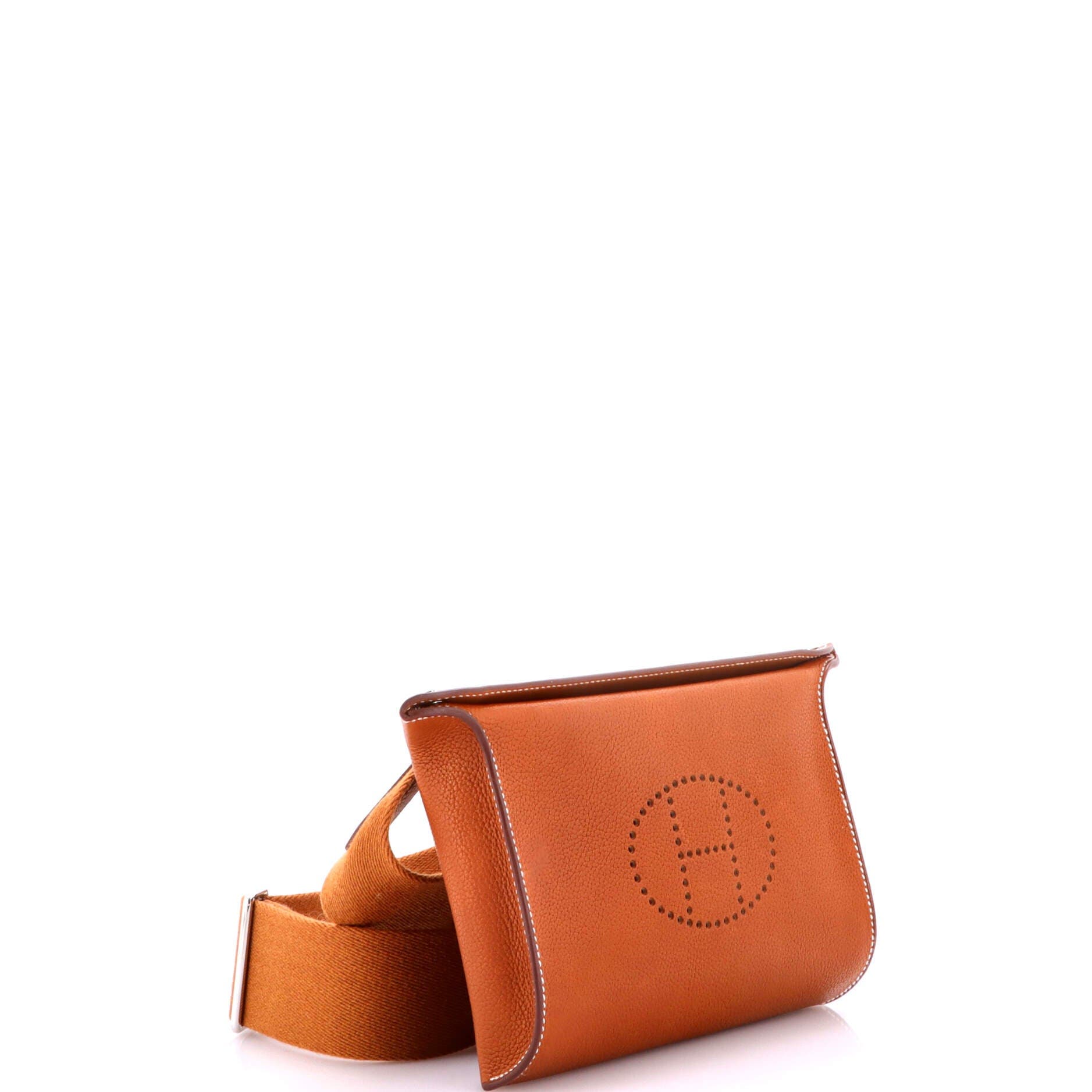 Pre-Owned Hermes Videpoches Bag Barenia Faubourg, Alternate, color, Fauve