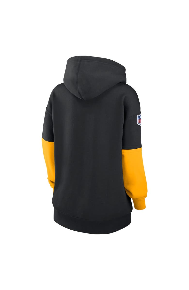Nike Women's Nike Black Pittsburgh Steelers 2024 Sideline Essential Fleece Pullover Hoodie, Alternate, color, 