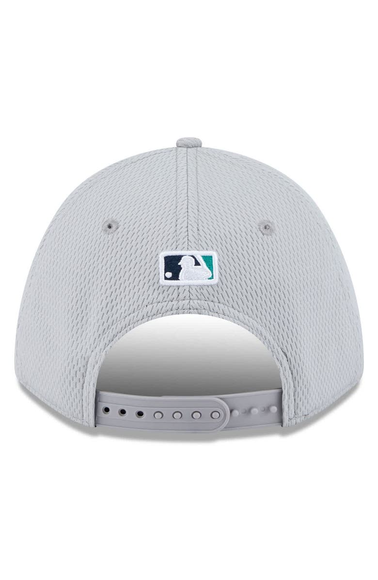 New Era Men's New Era Gray Seattle Mariners 2025 MLB Clubhouse 9FORTY M-Crown Adjustable Hat, Alternate, color,