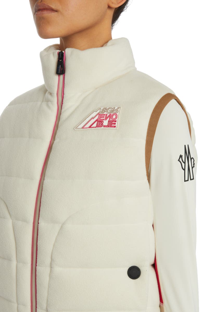 Moncler Grenoble Fleece Down Vest, Alternate, color, 