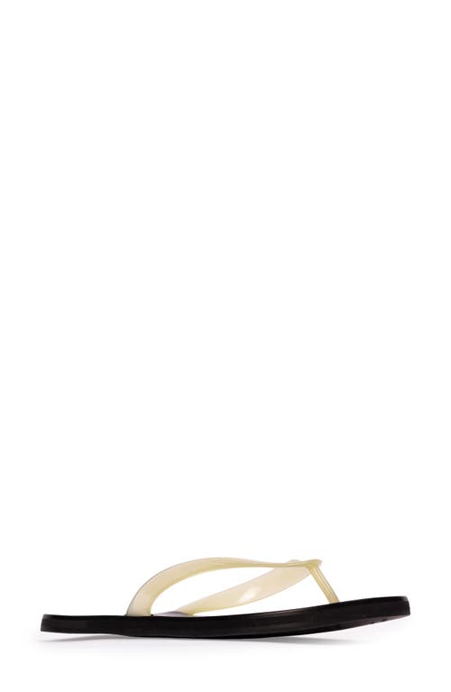 Black Suede Studio Jeli Flip Flop In Butter Pvc